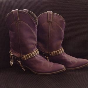Vintage Cowboy boots with straps